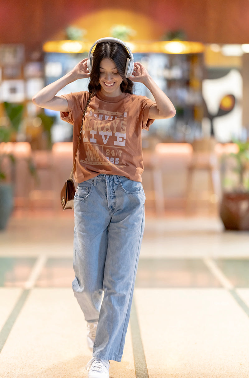 Always Live Tee [Whiskey]